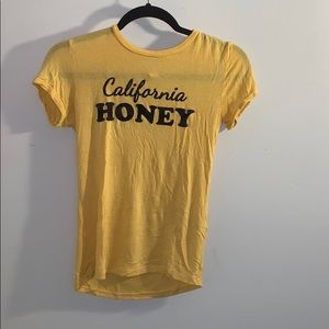 Forever 21 Yellow California Honey Tee